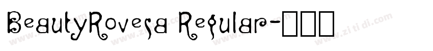 BeautyRovesa Regular字体转换